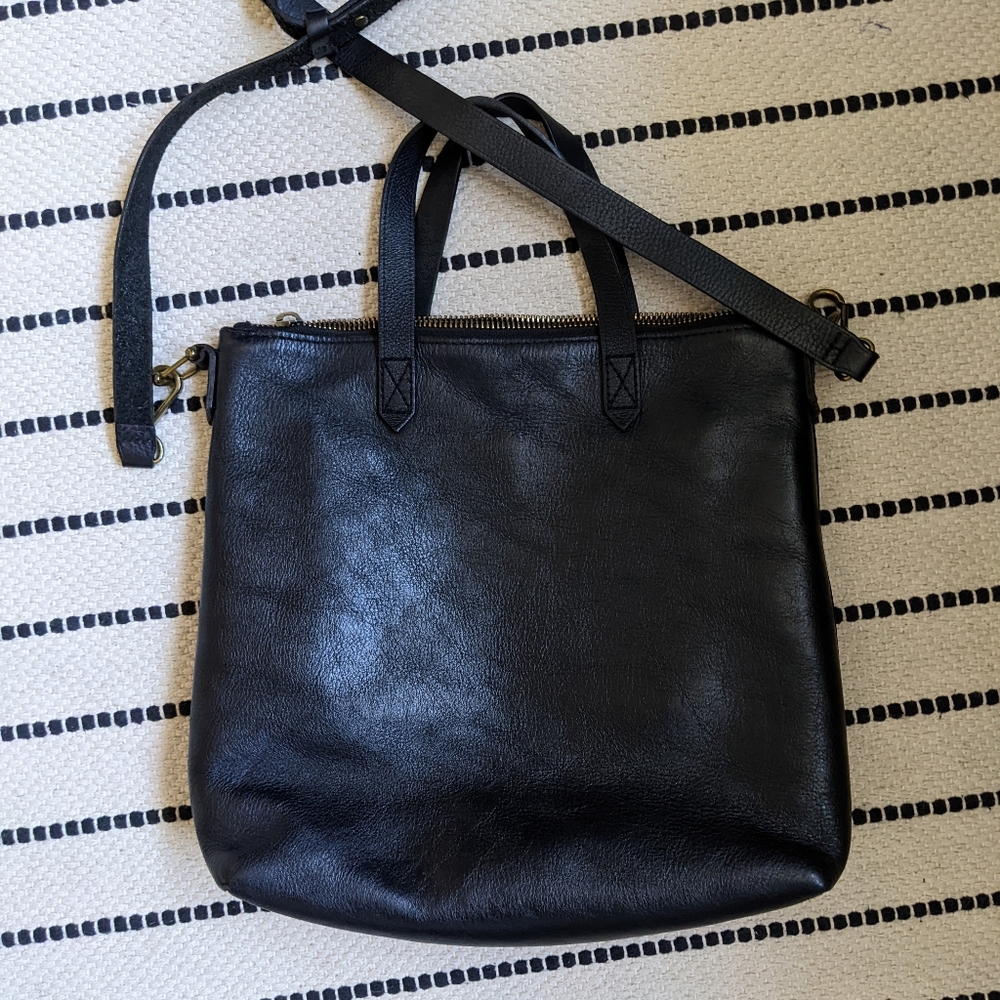 Small zip top tote madewell